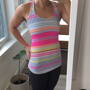 Striped Cool Racer Back Lululemon Tank